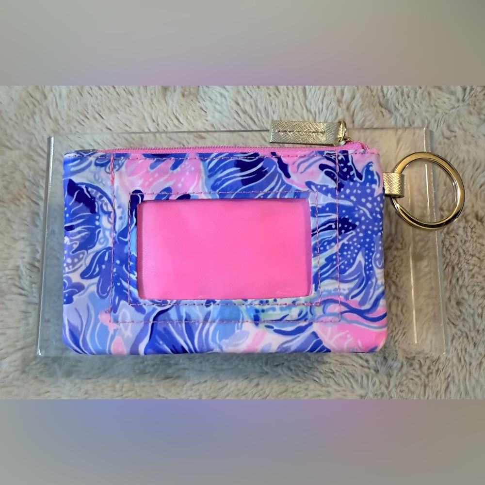 Lilly Pulitzer Classic Zippered ID Wallet Pocket Purse - Picture 3 of 5